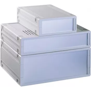 Bopla ULTRAMAS UM62009L stolno kućište, ABS svijetlosivo, 290,9 x 108 x 199 mm, s prednjom pločom i nogicama 55620010.H