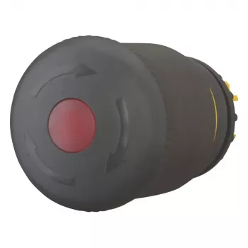 Eaton M22S-PVLT 271540 osvijetljena tipka za nužno zaustavljanje, okretno otključavanje, crna