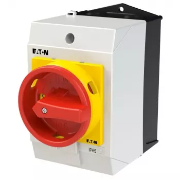 Eaton T0-4-15682/I1/SVB 6-polni bregasti prekidač 20A 690V AC s crveno/žutom ručkom 207161