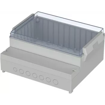 BOPLA RCP 3100 upravljačko kućište, ABS donji dio, polikarbonatni poklopac, svijetlosiva, 296 x 261 x 132,5 mm 41310109