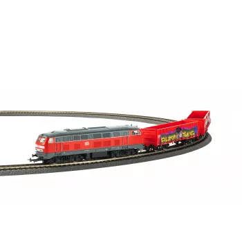 PIKO 57032 dječji početni set teretni vlak BR 218 DB AG s dva otvorena Eaos vagona