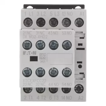 Eaton DILM12-32(24VDC) snažni kontaktor, 3-polni, 12 A, 24 V DC zavojnica, 1 NO + 2 NC, vijčane stezaljke, IP20, montaža na DIN tračnicu/vijcima 276950