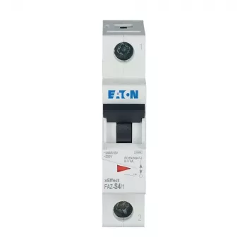 Eaton FAZ-S4/1 zaštitni prekidač strujnog kruga 1-polni 4A S-karakteristika 10kA 278609