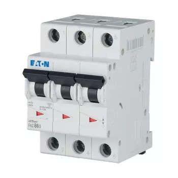 Eaton FAZ-B6/3 zaštitni prekidač strujnog kruga tip B 6 A 3-polni 10 kA 278841