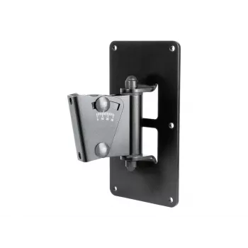 König & Meyer 24481 Wall-Mounted Guitar Holder for Acoustic, Electric and Bass Guitars, Black, Steel, 25 kg Load Capacity 24481-000-55