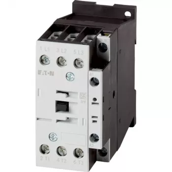 Eaton DILM32-01 Power Contactor, 3-Pole, 32 A, 230 V AC 50 Hz / 240 V AC 60 Hz Coil, 1 NC Auxiliary 277292