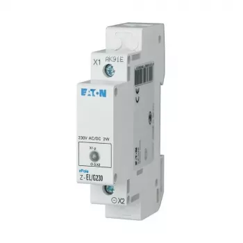 Eaton Z-EL/G230 zelena LED signalna lampica, DIN tračnica, 230V AC, 1 TE 284922