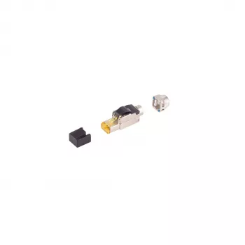 SHIVERPEAKS BS08-51011 Cat. 6A RJ45 STP utikač bez alata, cink tlačni lijev, pozlaćeni kontakti