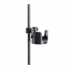 K&M 16018-000-55 Drink Holder for Stands, Screw-On Clamp, Fits Tubes up to 30 mm, Holds Cups up to 85 mm, Black