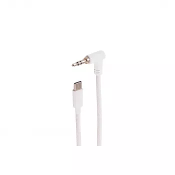 SHIVERPEAKS BS14-08226 3,5 mm kutni na ravni audio kabel, bijeli, 0,9 m