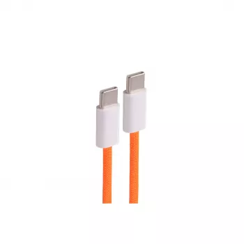 shiverpeaks USB-C kabel za punjenje 2.0, 60W, narančasti, tekstilni, 0,5m (BS14-21017)