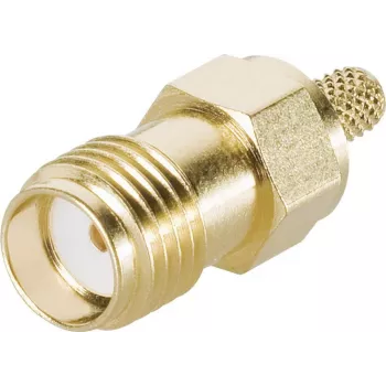 Telegärtner J01151A0611 SMA kabel utičnica, crimp G05, za RG-223/U, RG-142 B/U, zlatna