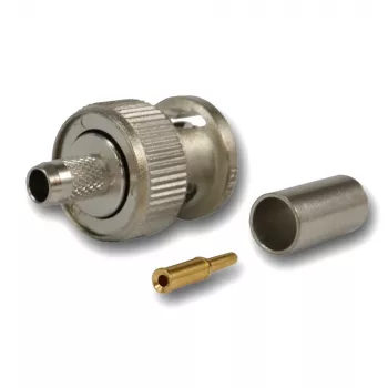 Telegärtner BNC crimp utikač 50 Ohm za RG-58 C/U, nikal/zlatni, 4 GHz J01000L1255Z