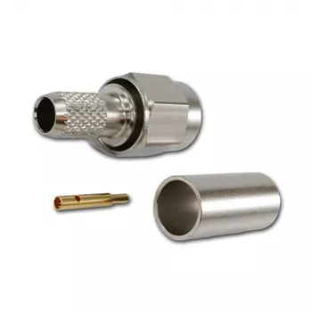 Telegärtner J01150A0049 SMA Plug Connector, Straight, 50 Ohm