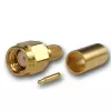 Telegärtner SMA kabel utikač crimp/lemljenje G01, RG-58C/U, zlatni, 1 komad (J01150A0041Z)