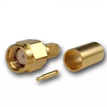 Telegärtner SMA kabel utikač crimp/lemljenje G01, RG-58C/U, zlatni, 1 komad (J01150A0041Z)
