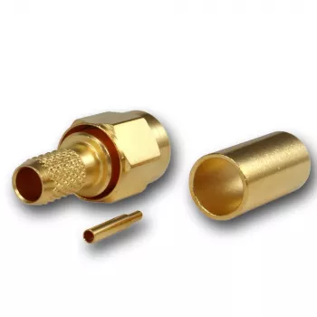 Telegärtner SMA kabel utikač crimp/lemljenje G01, RG-58C/U, zlatni, 1 komad (J01150A0041Z)