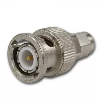 Telegärtner BNC Male to SMA Male Coaxial Adapter, 50 Ohm, DC-4 GHz, Nickel-Plated Brass J01008A0018