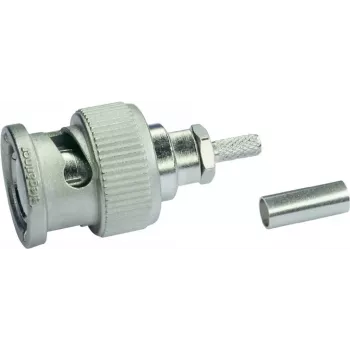 Telegärtner BNC Cable Plug Crimp G07 / G29 50 Ohm, Professional, for RG-316/U and 0.45/1.4, 1 Piece J01000A1294