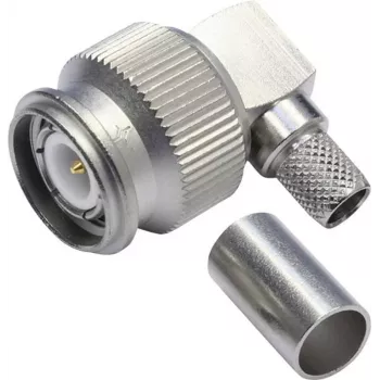 Telegärtner TNC Right-Angle Crimp Connector, 50 Ohm, for G30 Cable, 5-Pack J01010A0037