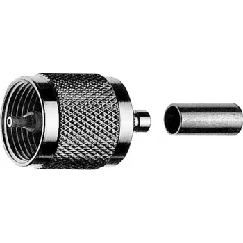 TELEGÄRTNER UHF Plug Crimp Connector for RG 214/U, 5-Pack (J01040A0010)