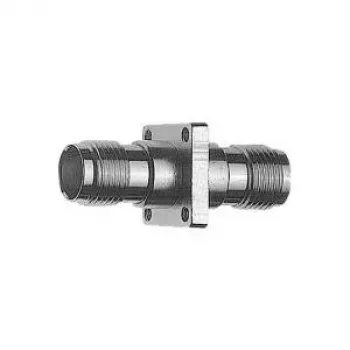 Telegärtner TNC Female to TNC Female Straight Coaxial Adapter, 50 Ohm, DC to 11 GHz, Nickel-Plated Brass