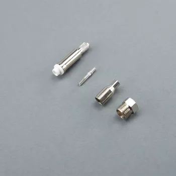 Telegärtner FME Female Crimp Connector for RG-316/U, 50 Ohm, Nickel/Gold, 1 pc J01701A0008Z