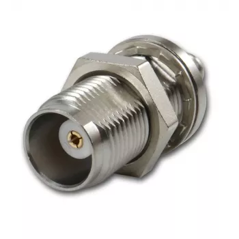 Telegärtner TNC Female to SMA Female Coax Adapter, 50 Ohm, DC-6 GHz, Nickel/Gold J01019A0028