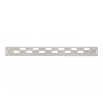 TELEGÄRTNER H02025A0356 1U 19 inch Rack Front Cover, Grey RAL 7035