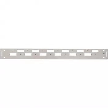 TELEGÄRTNER H02025A0356 1U 19 inch Rack Front Cover, Grey RAL 7035