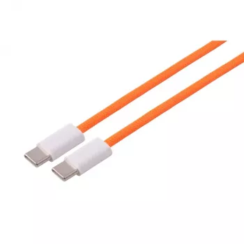 S CONN MAXIMUM CONNECTIVITY USB-C na USB-C kabel za punjenje, 2.0, 60W, narančasti, tekstil, 1,5m (14-21157)