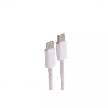 SHIVERPEAKS USB-C kabel za punjenje, USB 2.0, 60W, bijeli, pleteni tekstil, 0,5m (BS14-21016)