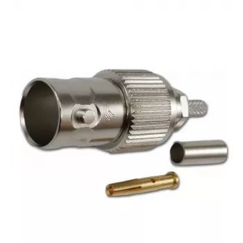 Telegärtner BNC Cable Jack Crimp G04 75 Ohm for RG-179B/U, 5-Pack J01003B0021