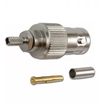 Telegärtner BNC Cable Jack Crimp G04 75 Ohm for RG-179B/U, 5-Pack J01003B0021