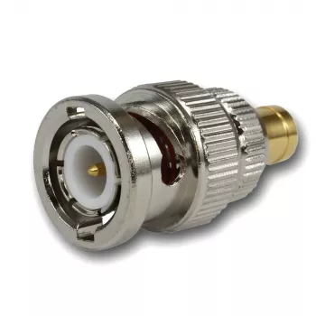 TELEGÄRTNER Coaxial Adapter BNC Male to SMB Female, 50 Ohm, Straight, Nickel-Plated Brass J01008F0030