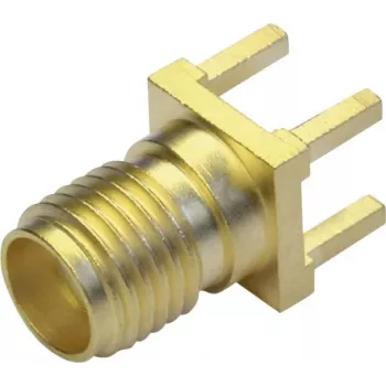 Telegärtner SMA Jack PCB Mount Connector, 50 Ohm, Gold Plated, Z79 Series J01151A0931