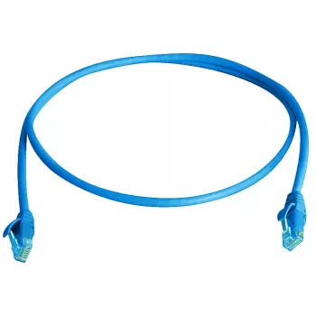 Telegärtner 100009294 RJ45 Patch Cable, 15 m, Blue, Flame Retardant, with Kink Protection