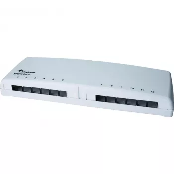 Telegärtner Mini Distributor MPD12 AMJ/UMJ TH35/AP - Surface Mount Distribution Box - Alpine White - 12 Ports (H202000A0106)