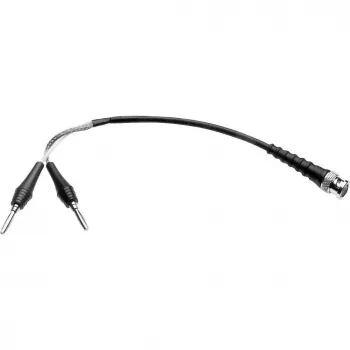 Telegärtner L00010A1844 0,5m BNC na 2x banana koaksijalni mjerni kabel, crni