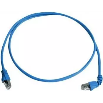 Telegärtner S/FTP Cat 6A patch kabel, PiMF, 1,0 m, plavi, jedan kutni RJ45, LSZH, 10 Gbps L00000A0198