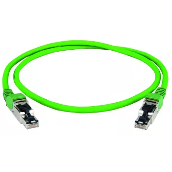 TELEGÄRTNER 100017338 RJ45 patch kabel, CAT 5e, UTP, zeleni, 1m