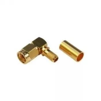 TELEGÄRTNER RP-SMA kutni crimp konektor za RG-58C/U, 50 Ohm, pozlaćeni