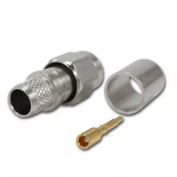 Telegärtner SMA ravni utikač crimp G30 (1,5/3,8), H 155, Low Loss 1,4/3,8 crimp/crimp koaksijalni konektor J01150A0618