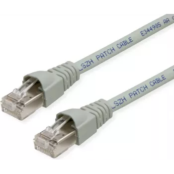 TELEGÄRTNER TEGA Cat.6A IEC MP8 FS 500 LSZH patch kabel 7m sivi L00004A0093