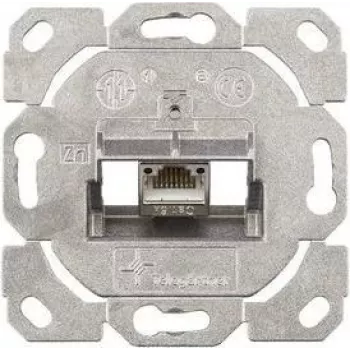 TELEGÄRTNER AMJ-S Cat.6A oklopljeni RJ45 priključni modul s poklopcem, čisto bijeli J00020A0514