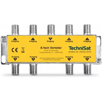 TechniSat 8-struki razdjelnik s DC prolazom, bez diodne izolacije (0022/3110)