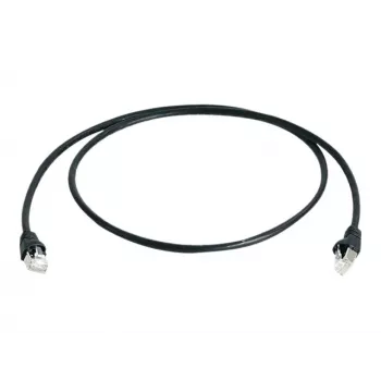 Telegärtner Cat 6A S/FTP patch kabel, 1,5 m, crni L00001A0169