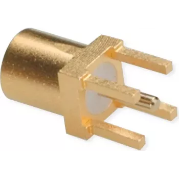 TELEGÄRTNER MMCX PCB utičnica konektor, ravni, 50 Ohm, pozlaćeni, paket od 5 (J01341A0161)