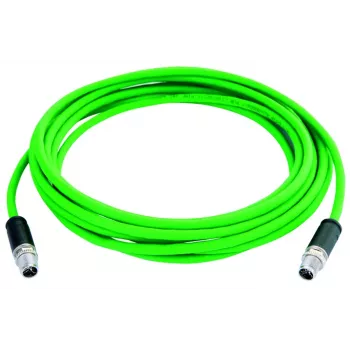TELEGÄRTNER TEGA L80000A0000 STX M12 X-kodirani Cat.6a industrijski Ethernet patch kabel, 0,5 m