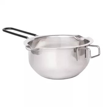 Lurch nehrđajuća Bain-Marie posuda za topljenje, srebrna, promjer 11 cm, 350 ml, s izljevom i kukom za naslon na lonac (70276)